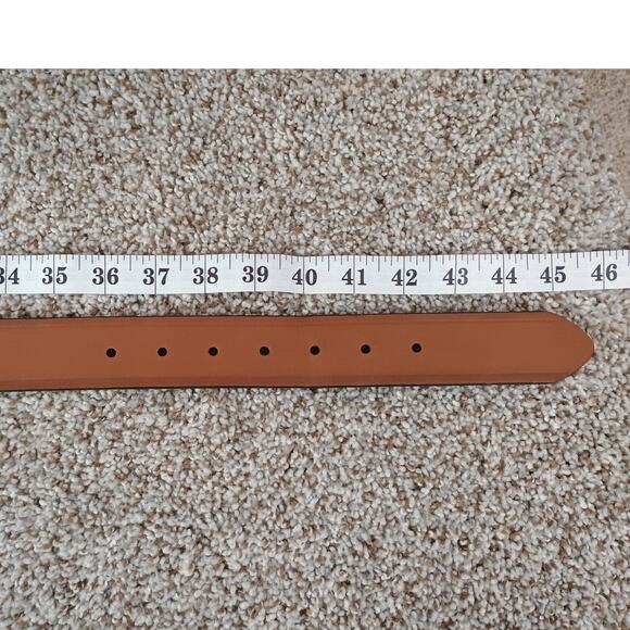 Dickies Leather Upper Belt Men’s Size 38-40 Cognac Brown Classic Casual Workwear - Picture 6 of 8